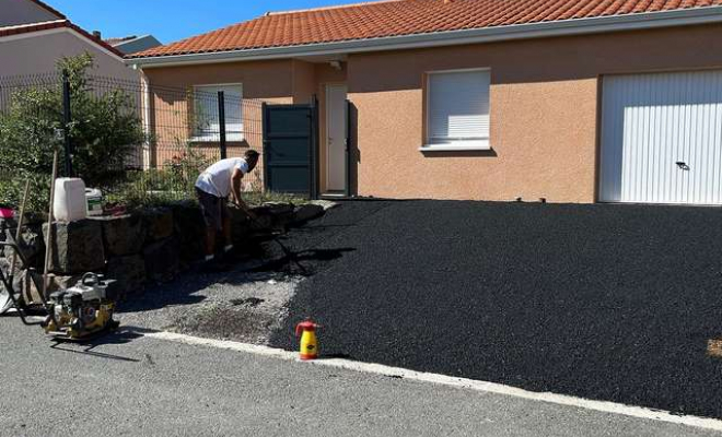 Pose d'enrobé, Clermont Ferrand, GM CONSTRUCTION